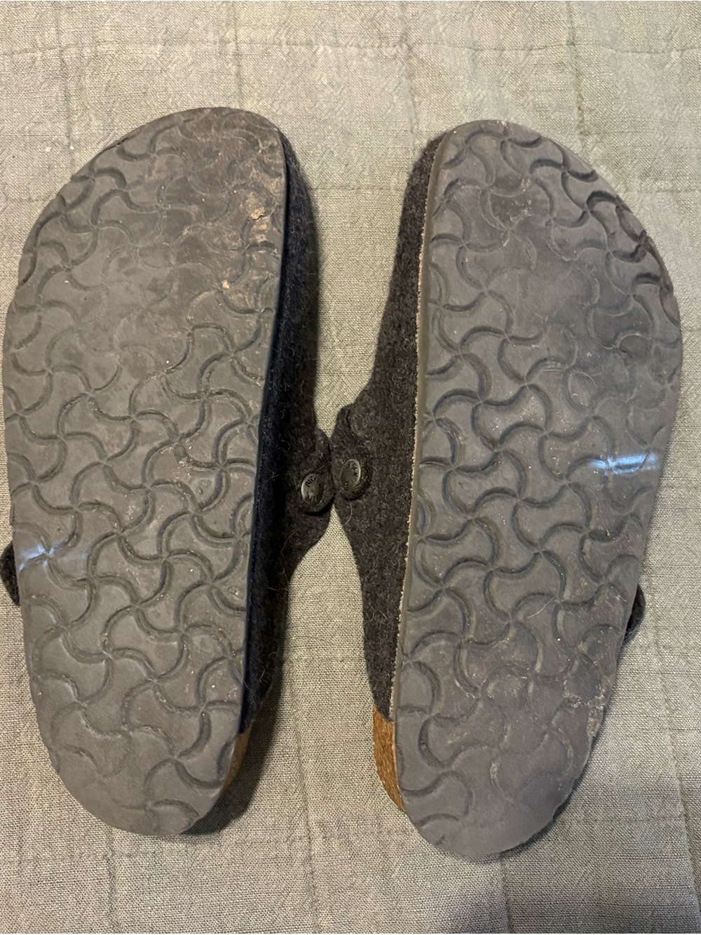 Birkenstock Women's Anthracite Felt Boston Clogs - Picture 3 of 8